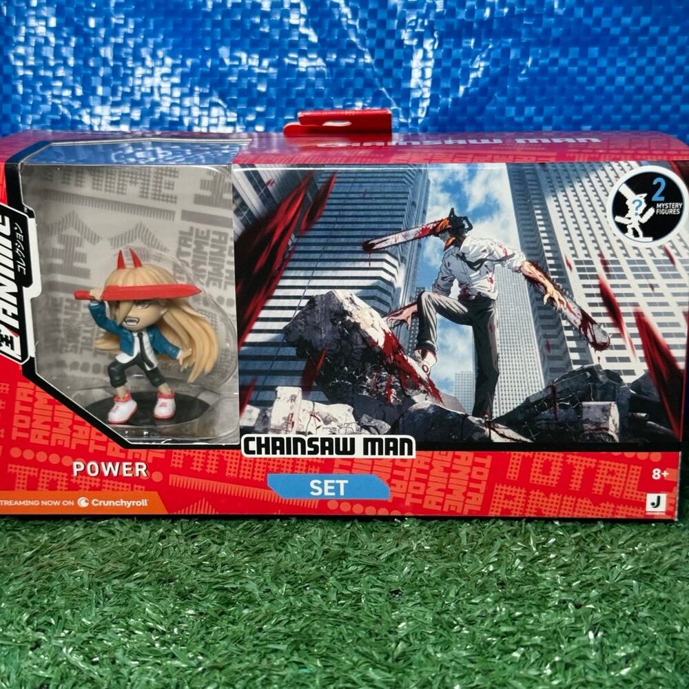Total Anime Crunchyroll Jazewares Chainsaw Man Power Mini Figure Set 3 Pack